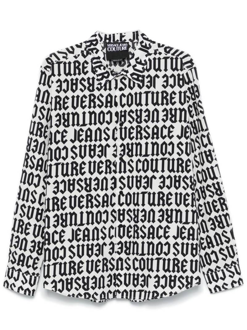 Versace Jeans Couture logo-print shirt - White von Versace Jeans Couture