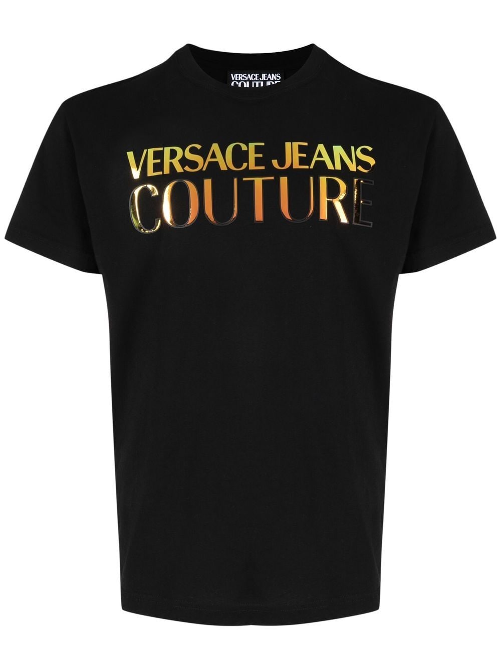Versace Jeans Couture logo-print short-sleeved T-shirt - Black von Versace Jeans Couture