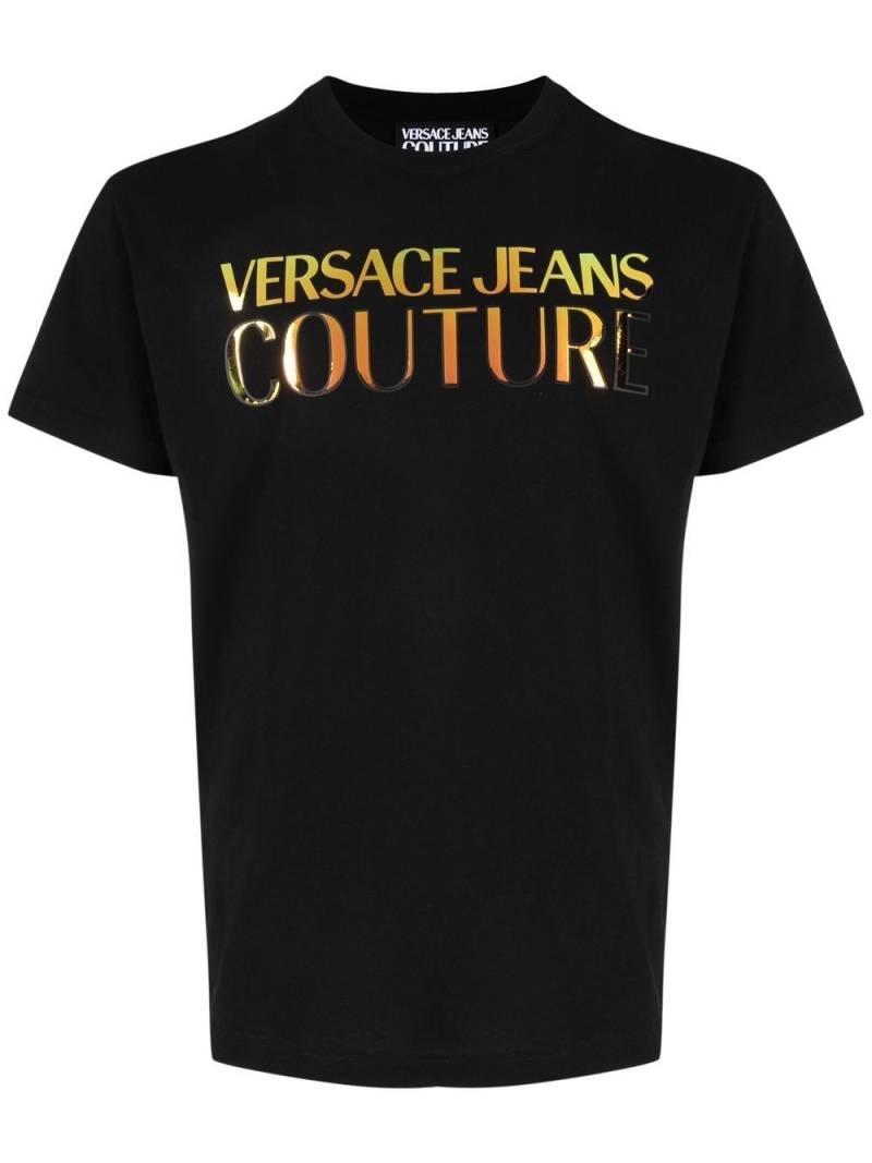 Versace Jeans Couture logo-print short-sleeved T-shirt - Black von Versace Jeans Couture