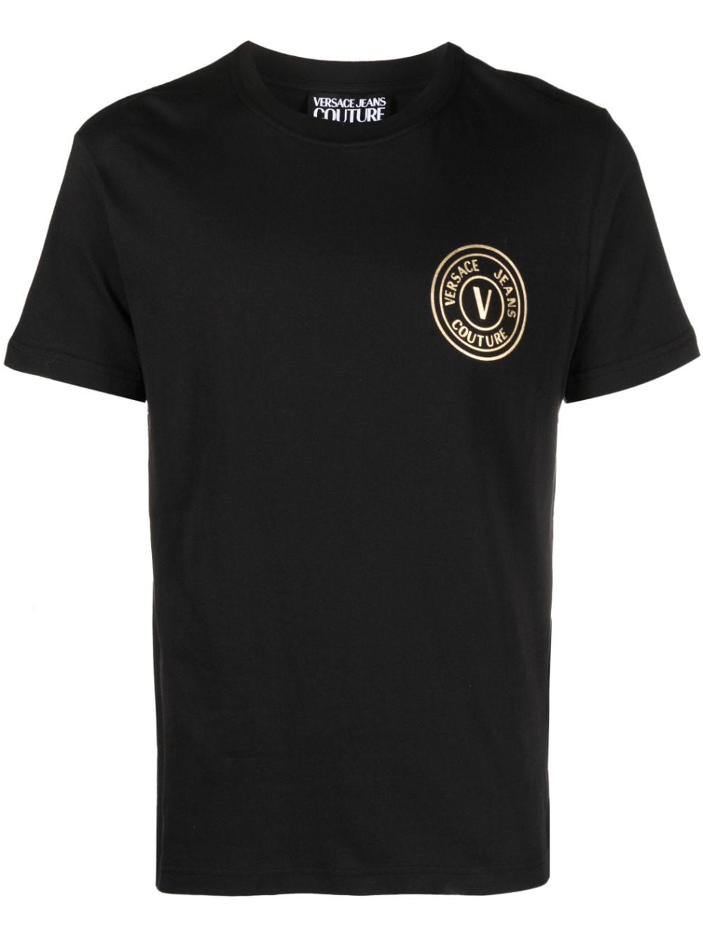 Versace Jeans Couture logo-print short-sleeved T-shirt - Black von Versace Jeans Couture