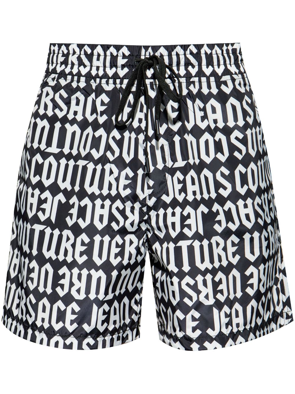 Versace Jeans Couture logo-print shorts - Black von Versace Jeans Couture