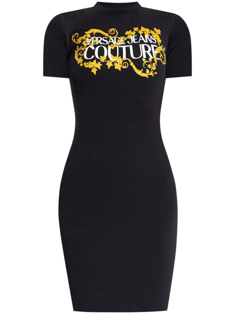 Versace Jeans Couture logo-print t-shirt dress - Black von Versace Jeans Couture