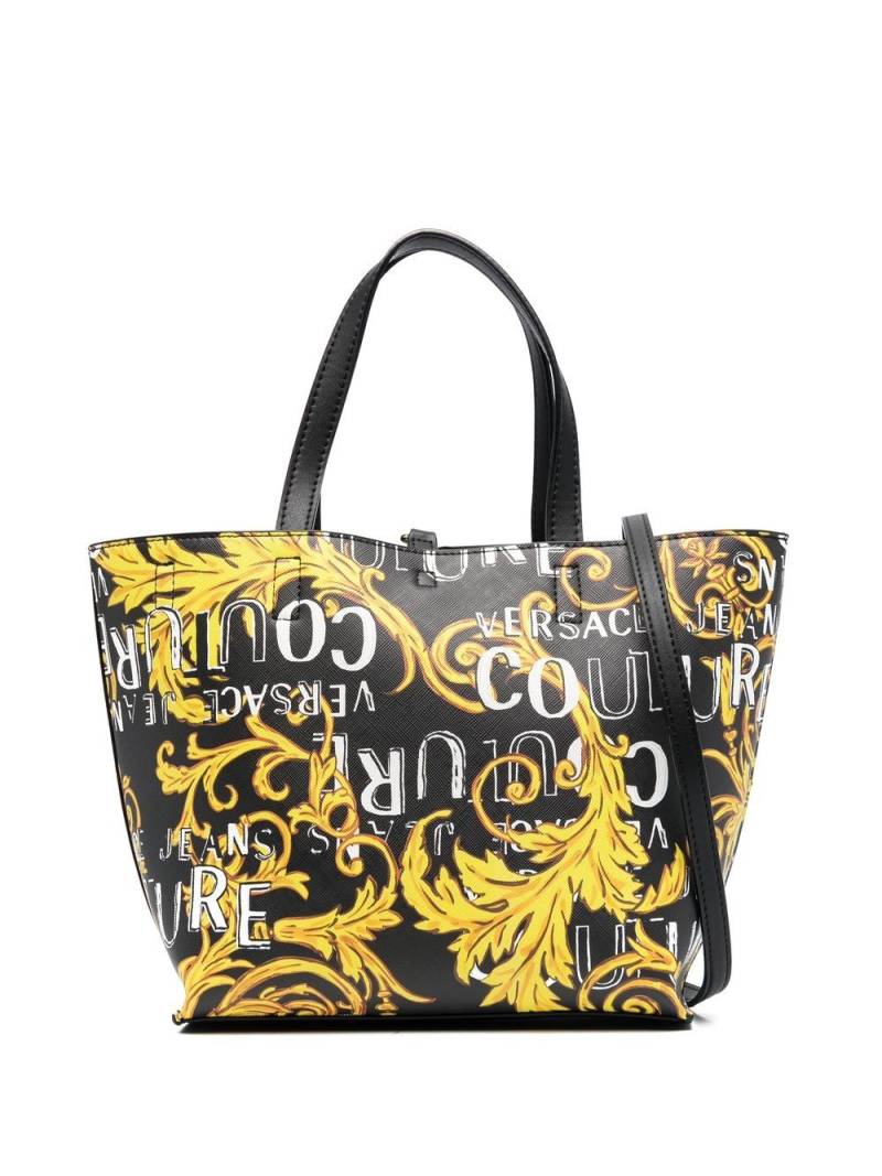 Versace Jeans Couture logo-print tote bag - Black von Versace Jeans Couture