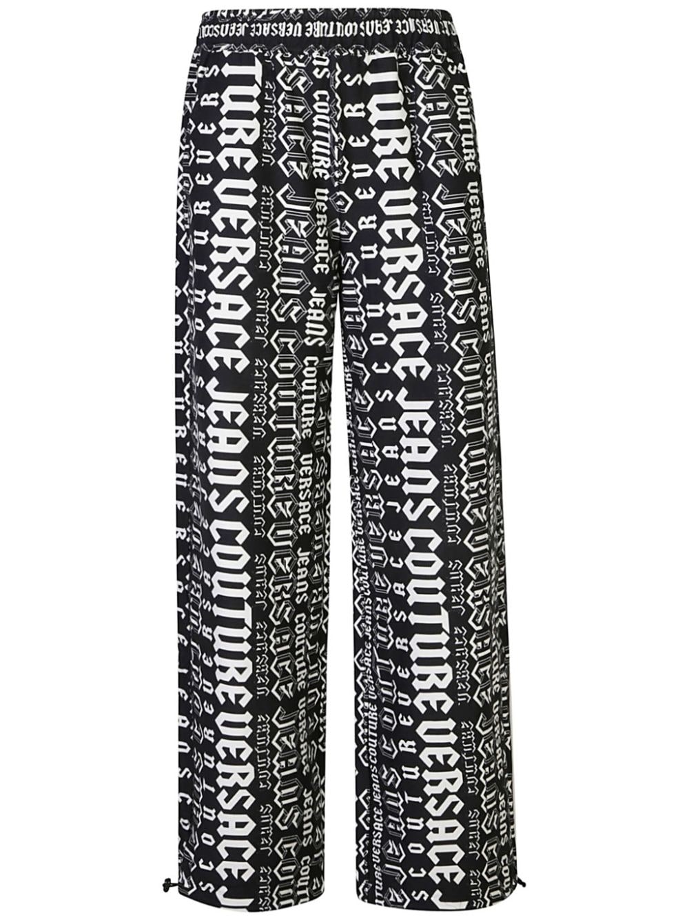 Versace Jeans Couture logo-print track pants - Black von Versace Jeans Couture