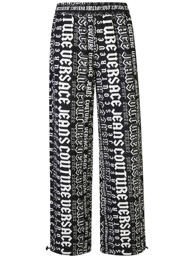 Versace Jeans Couture logo-print track pants - Black von Versace Jeans Couture