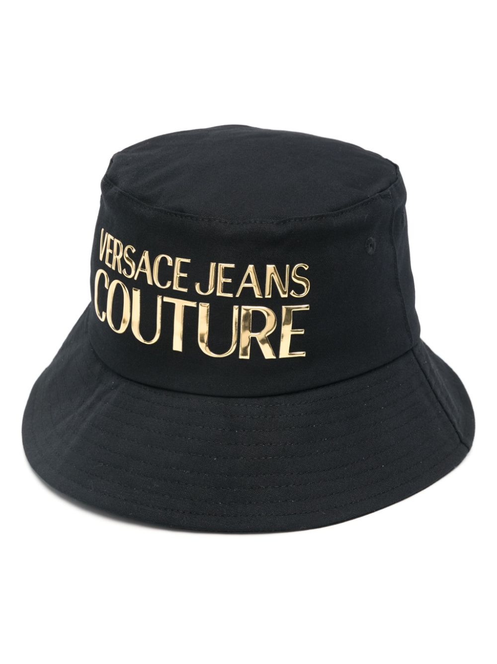 Versace Jeans Couture logo-raised bucket hat - Black von Versace Jeans Couture