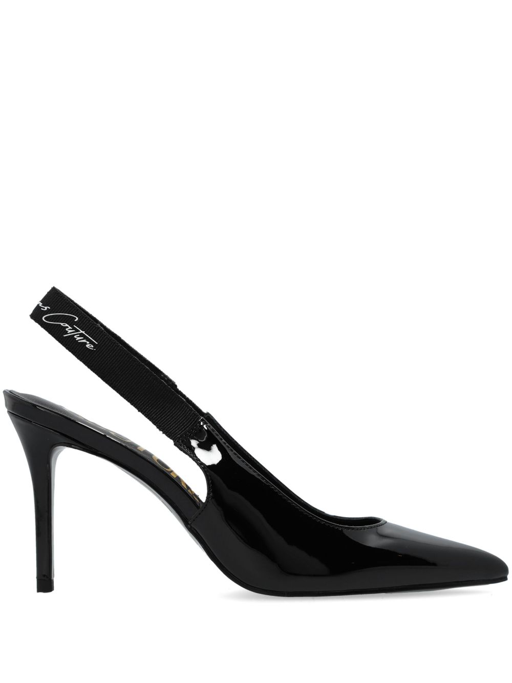 Versace Jeans Couture logo slingback pumps - Black von Versace Jeans Couture