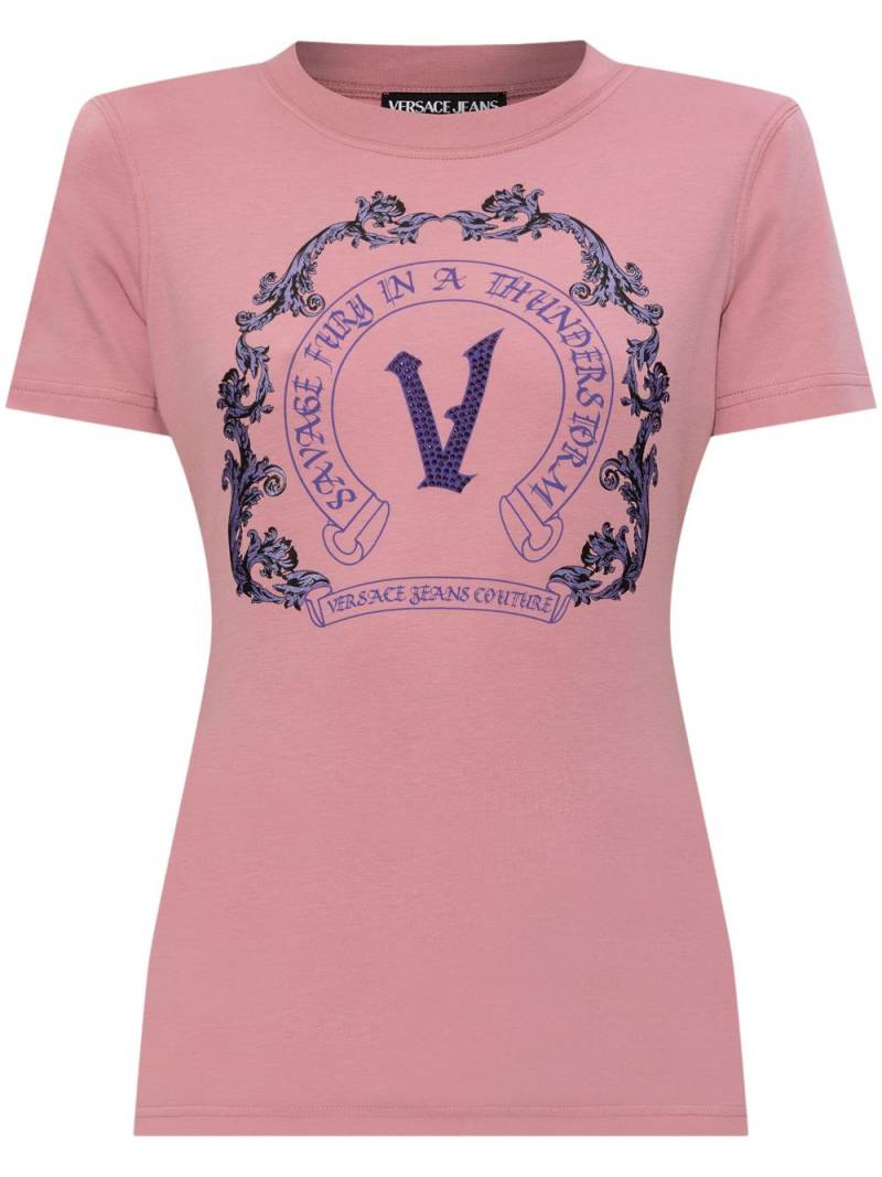 Versace Jeans Couture logo t-shirt - Pink von Versace Jeans Couture