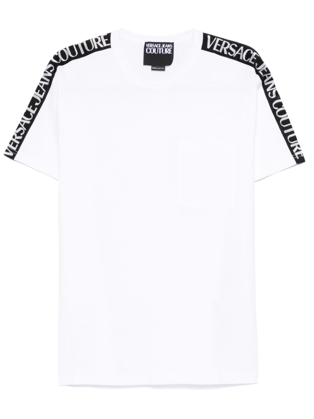 Versace Jeans Couture logo-tape detailing T-shirt - White von Versace Jeans Couture