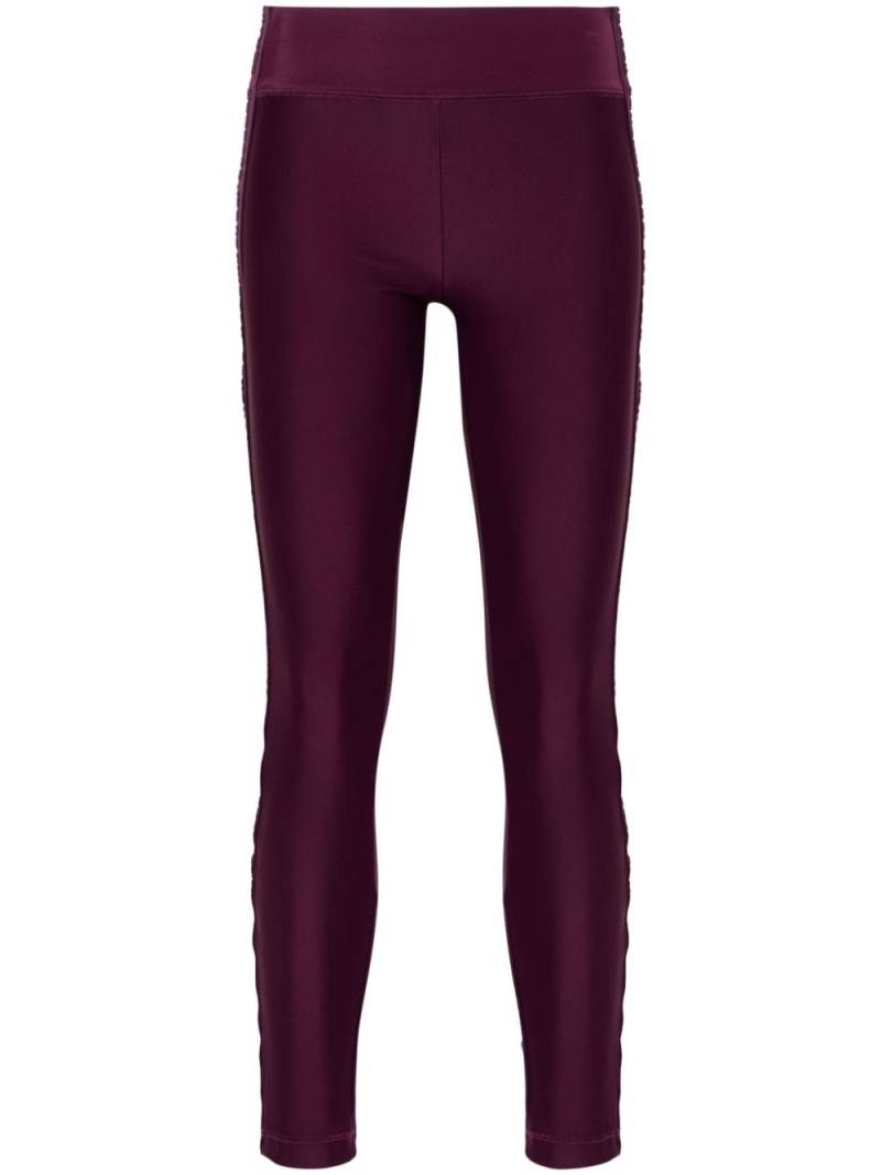 Versace Jeans Couture logo-tape leggings - Purple von Versace Jeans Couture