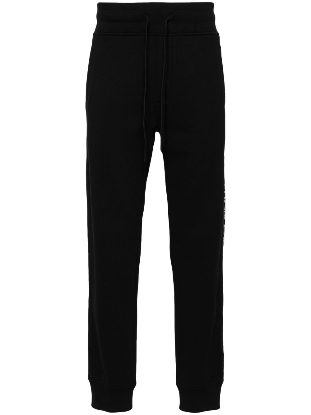 Versace Jeans Couture logo-trim cotton track pants - Black von Versace Jeans Couture