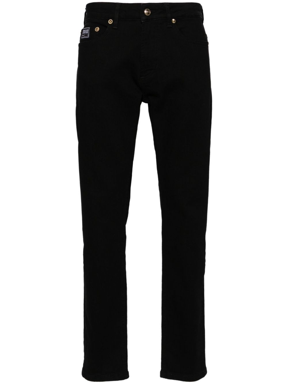 Versace Jeans Couture low-rise skinny jeans - Black von Versace Jeans Couture