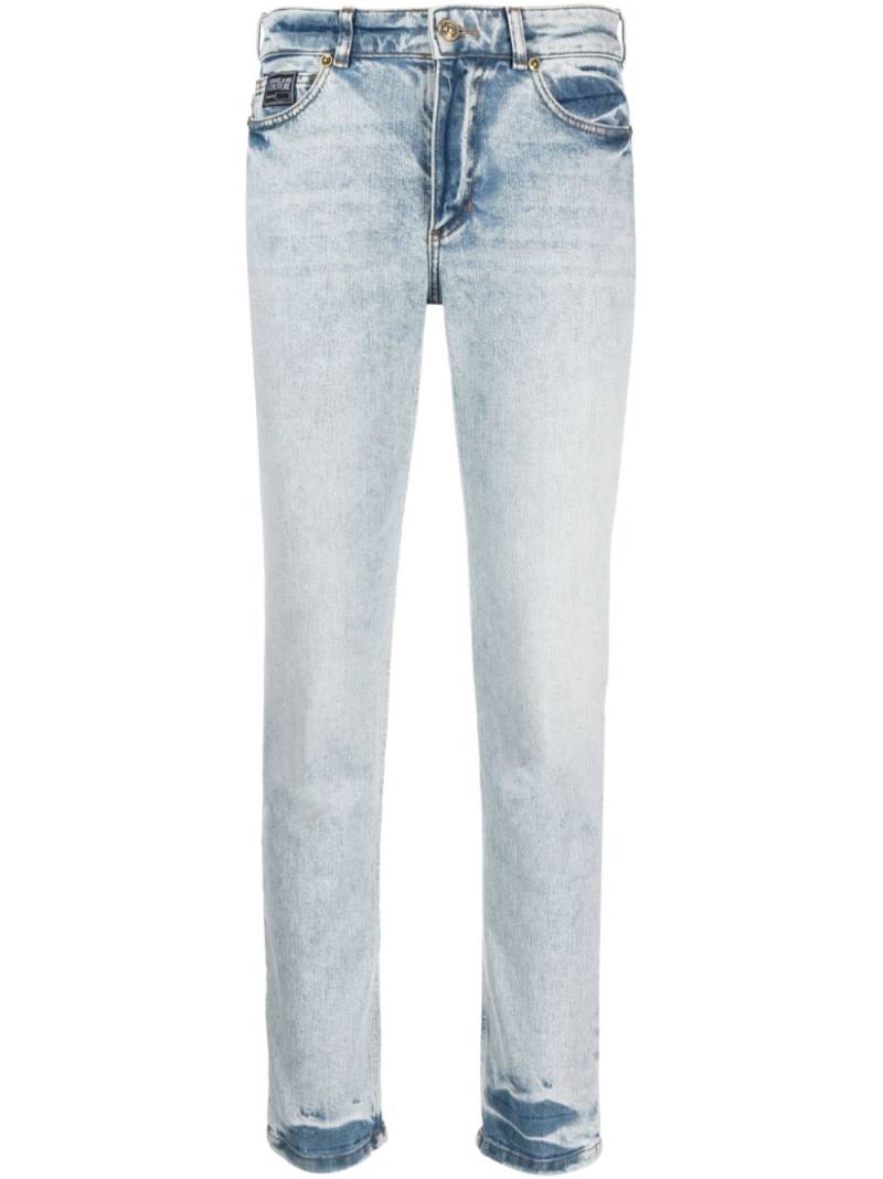 Versace Jeans Couture low-rise straight-leg jeans - Blue von Versace Jeans Couture