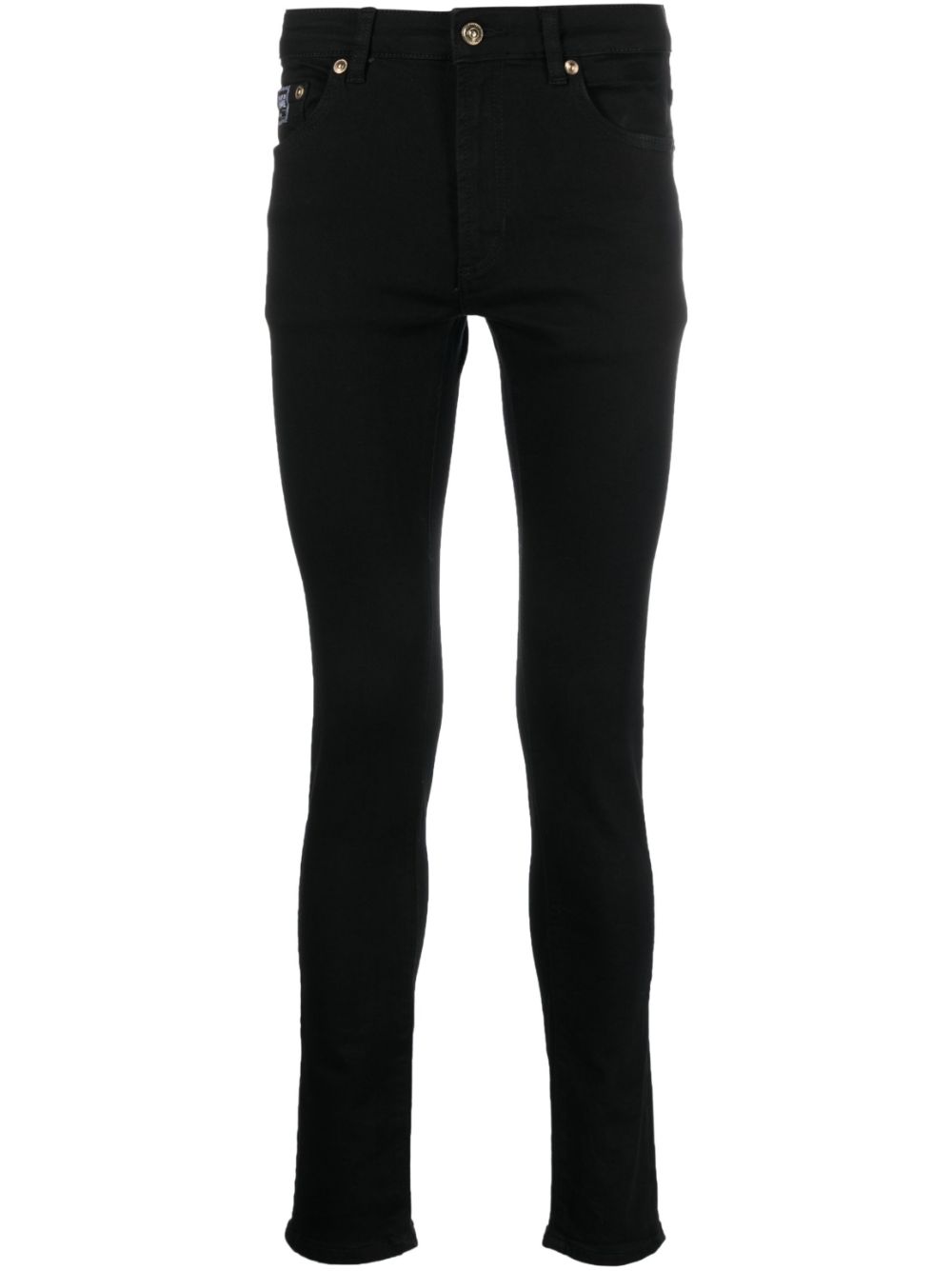 Versace Jeans Couture mid-rise skinny jeans - Black von Versace Jeans Couture