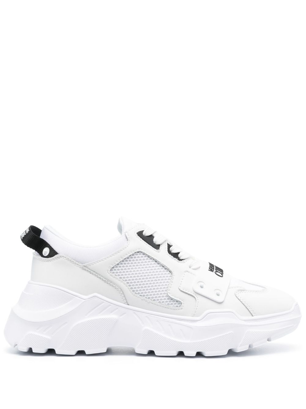 Versace Jeans Couture panelled leather low-top sneakers - White von Versace Jeans Couture