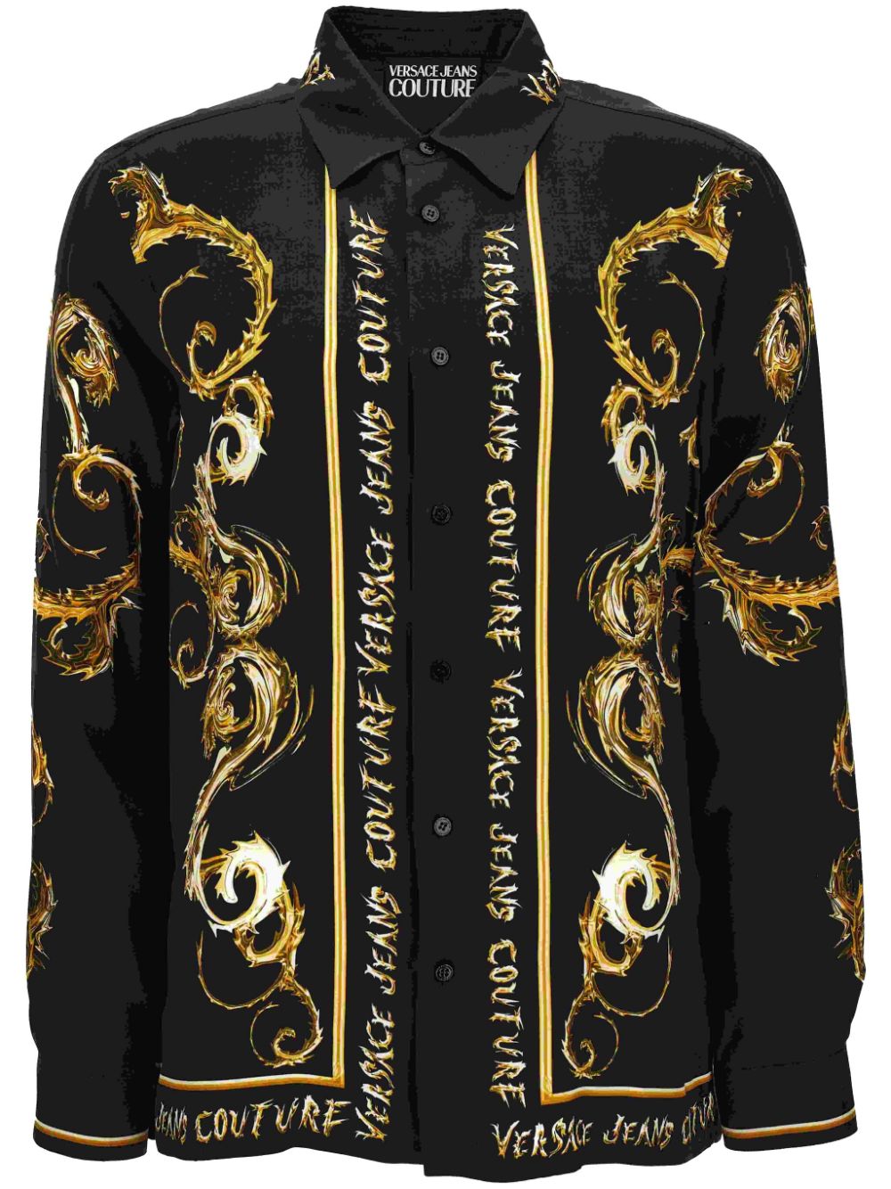 Versace Jeans Couture printed shirt - Black von Versace Jeans Couture