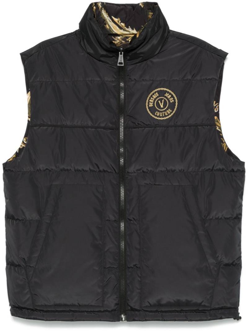 Versace Jeans Couture reversible gilet - Black von Versace Jeans Couture