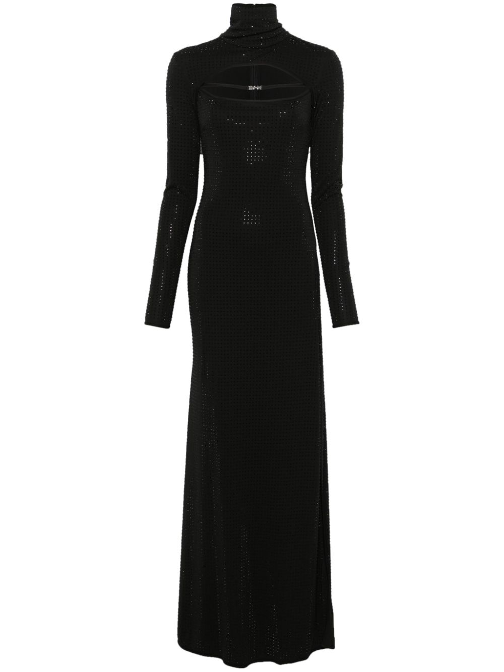 Versace Jeans Couture rhinestone-embellished maxi dress - Black von Versace Jeans Couture