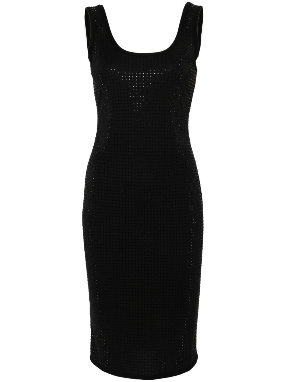 Versace Jeans Couture rhinestone-embellished midi dress - Black von Versace Jeans Couture