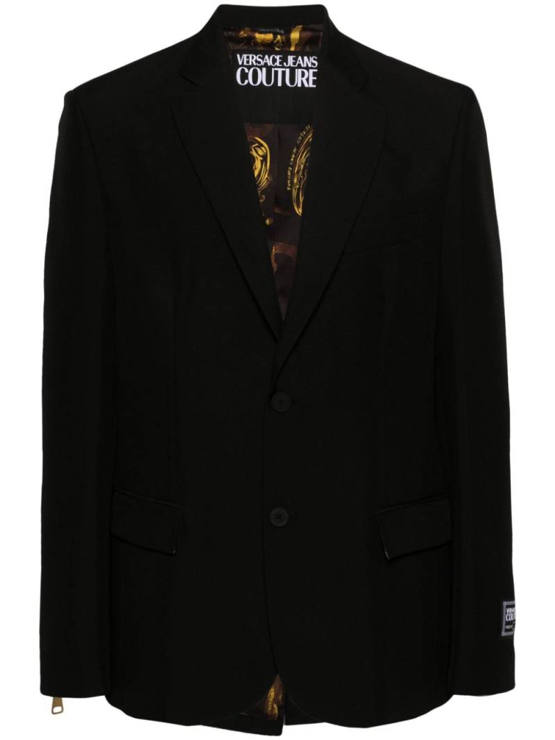 Versace Jeans Couture single-breasted blazer - Black von Versace Jeans Couture