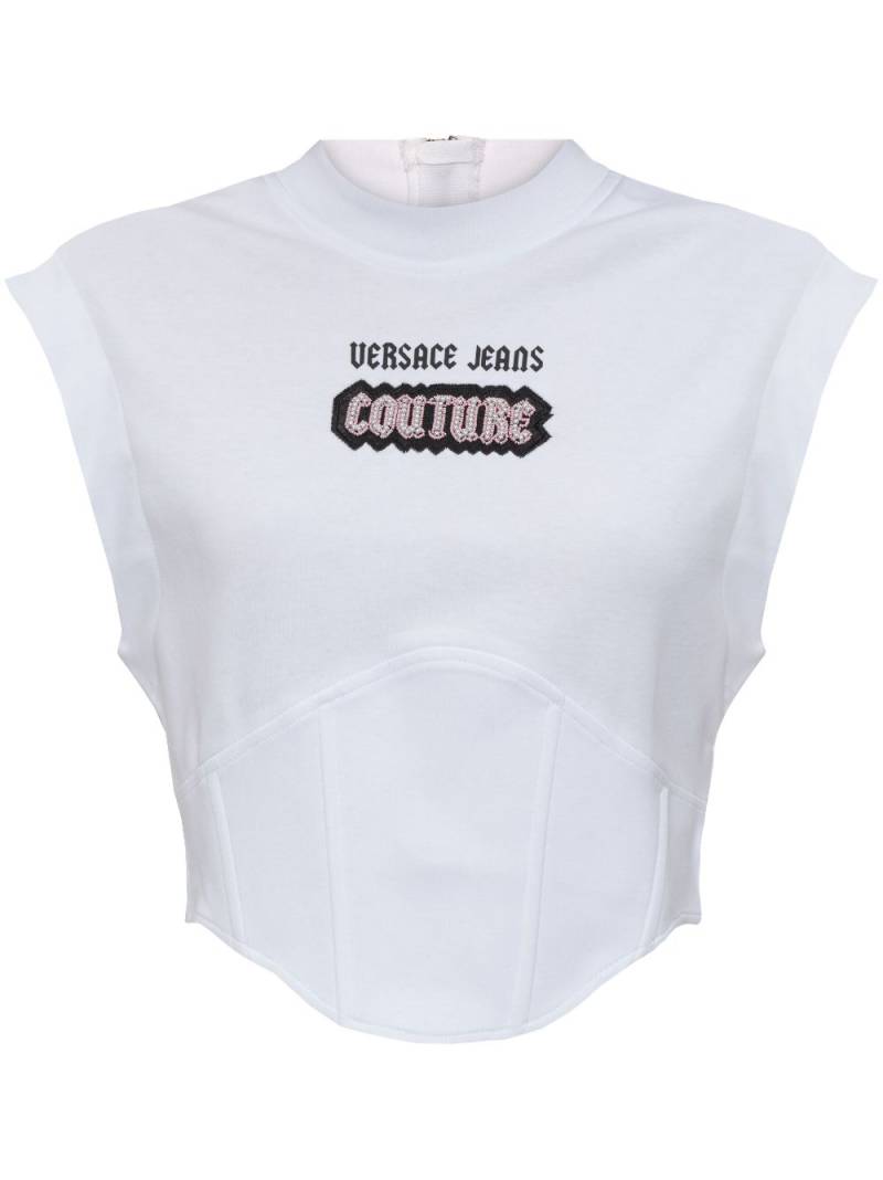 Versace Jeans Couture sleeveless top - White von Versace Jeans Couture