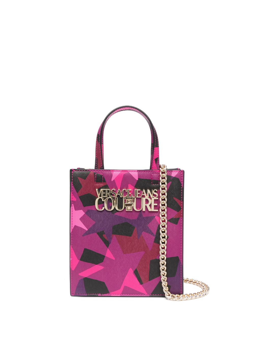 Versace Jeans Couture star-print mini tote bag - Pink von Versace Jeans Couture