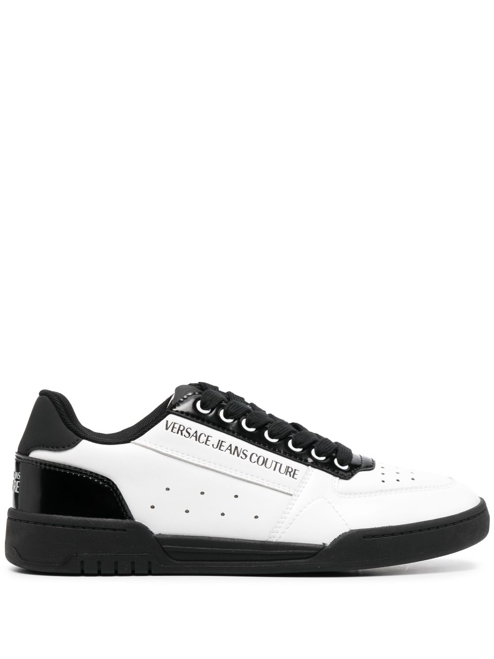 Versace Jeans Couture two-tone low-top sneakers - Black von Versace Jeans Couture