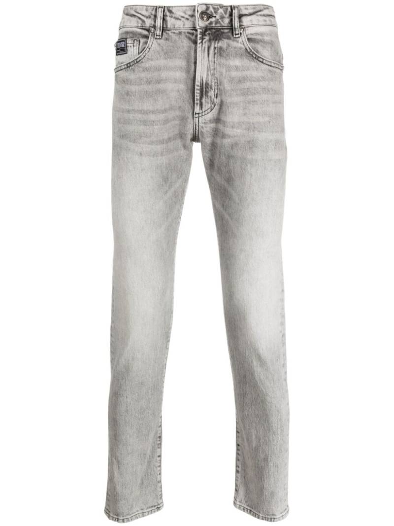 Versace Jeans Couture whiskering-effect straight-leg jeans - Grey von Versace Jeans Couture