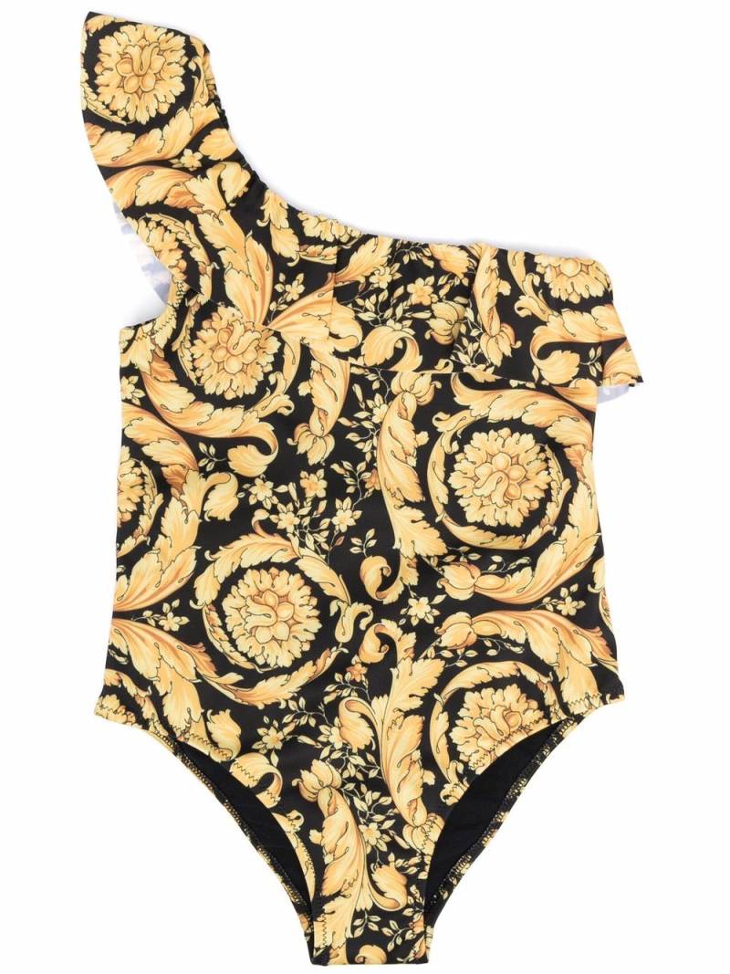 Versace Kids Barocco Kids-print swimsuit - Black von Versace Kids