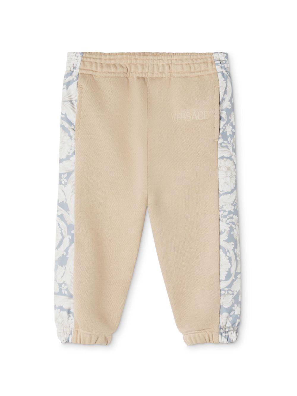 Versace Kids Barocco panelled track pants - Neutrals von Versace Kids