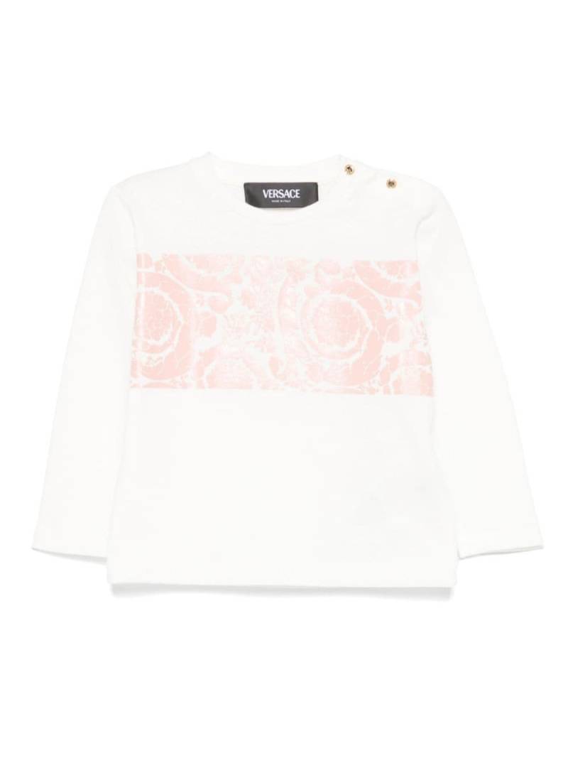 Versace Kids Barocco-print T-shirt - White von Versace Kids