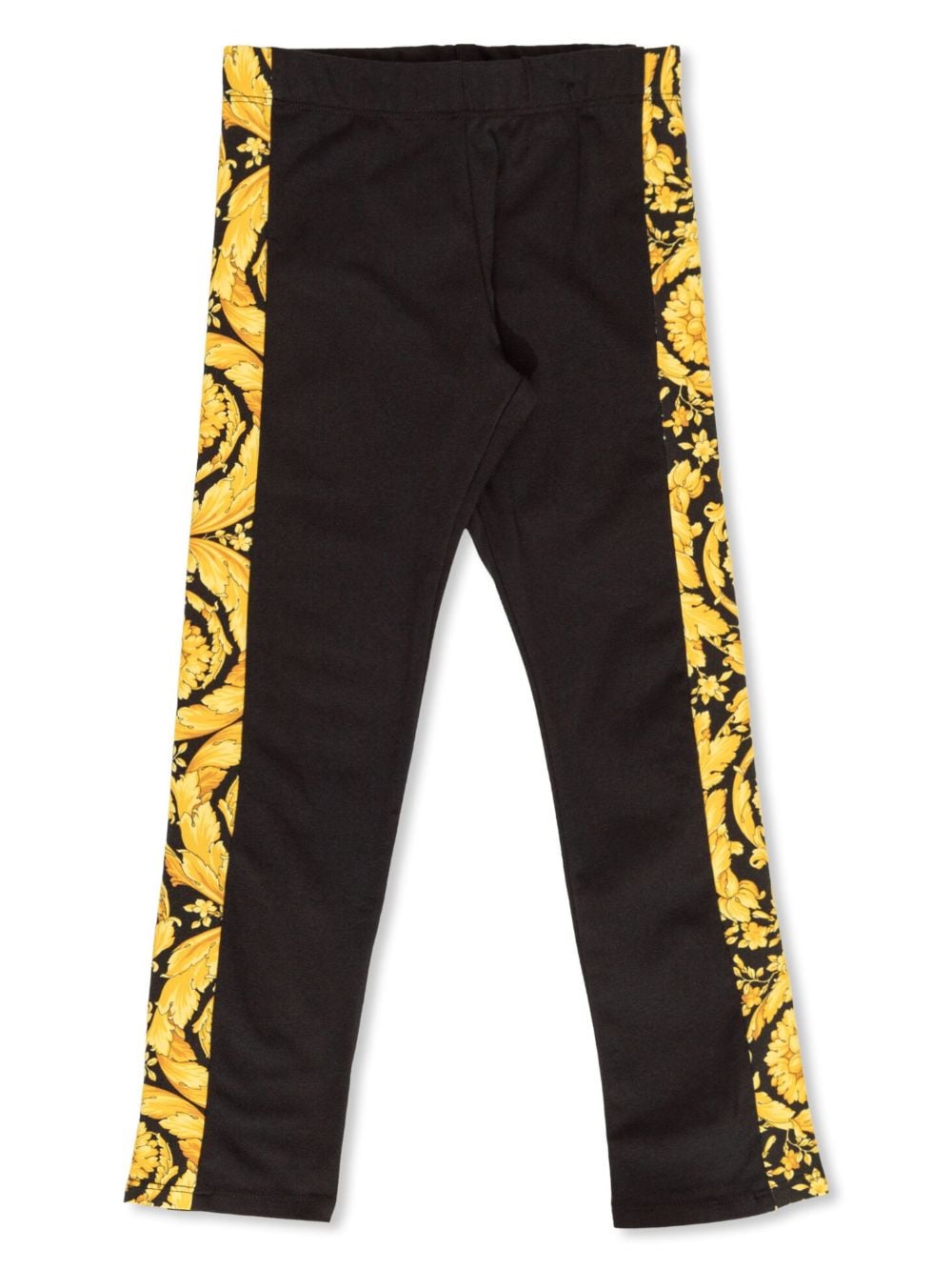 Versace Kids Barocco-print cotton leggings - Black von Versace Kids