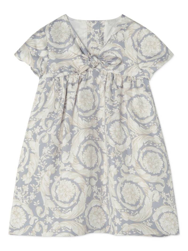 Versace Kids Barocco-print dress - Grey von Versace Kids