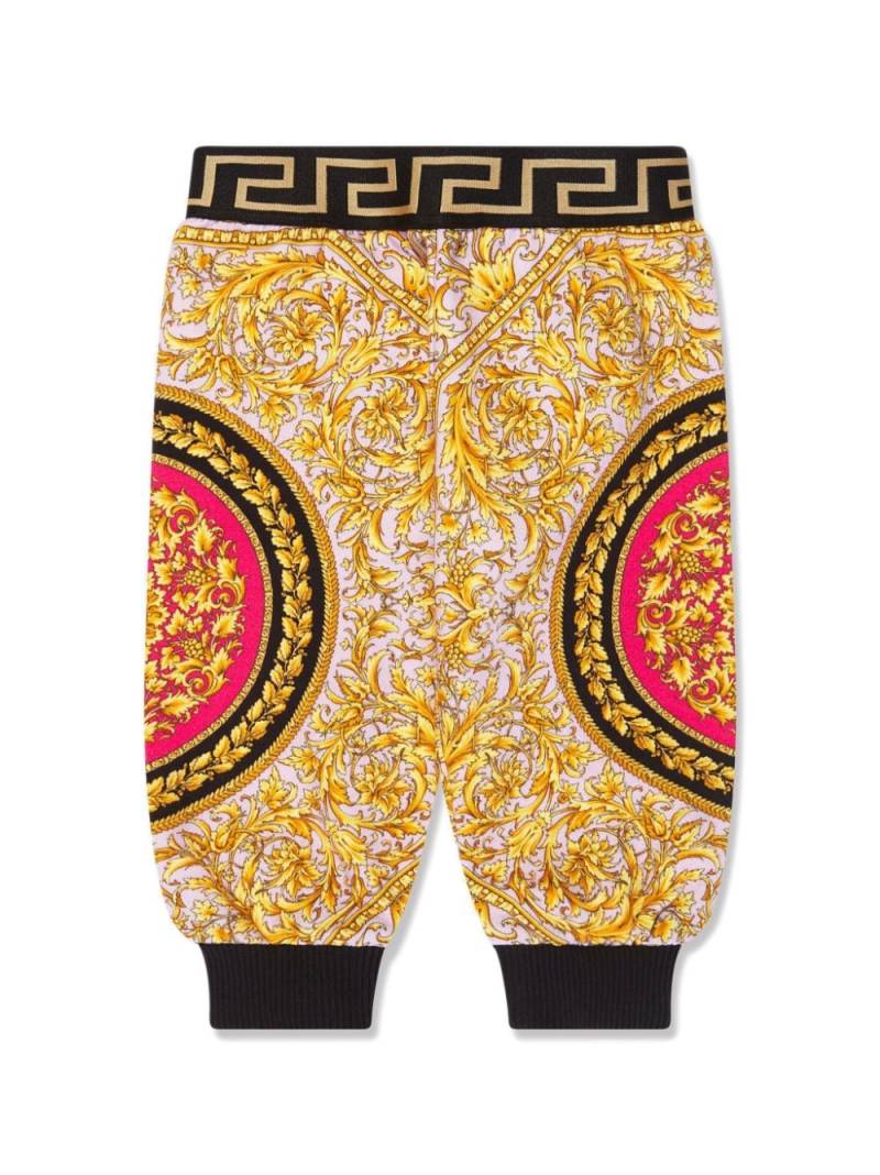 Versace Kids Barocco-print jersey trousers - Pink von Versace Kids