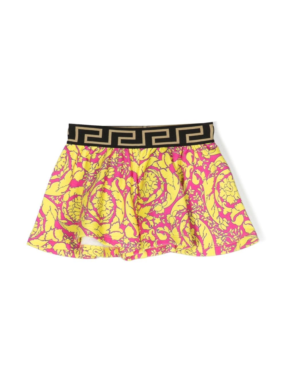 Versace Kids Barocco-print logo-waist shorts - Pink von Versace Kids