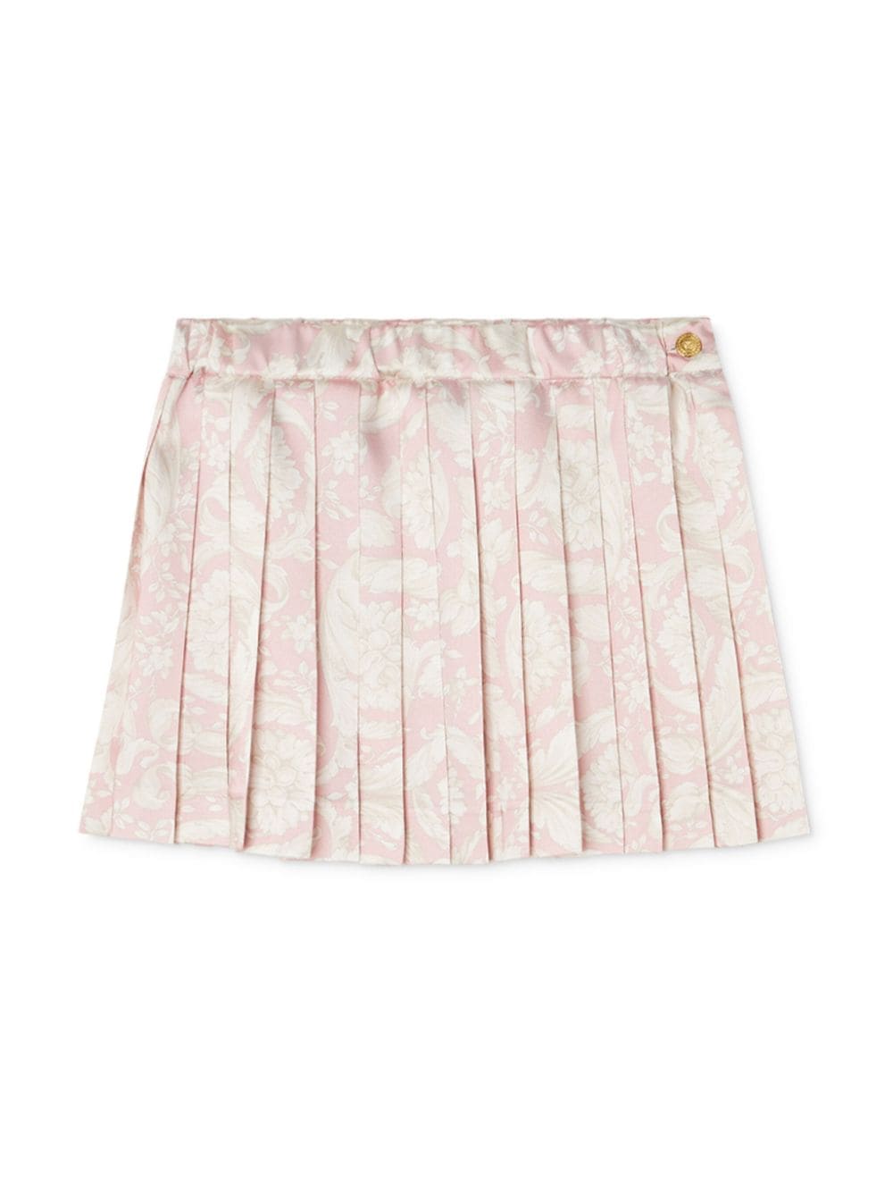 Versace Kids Barocco-print pleated miniskirt - Pink von Versace Kids