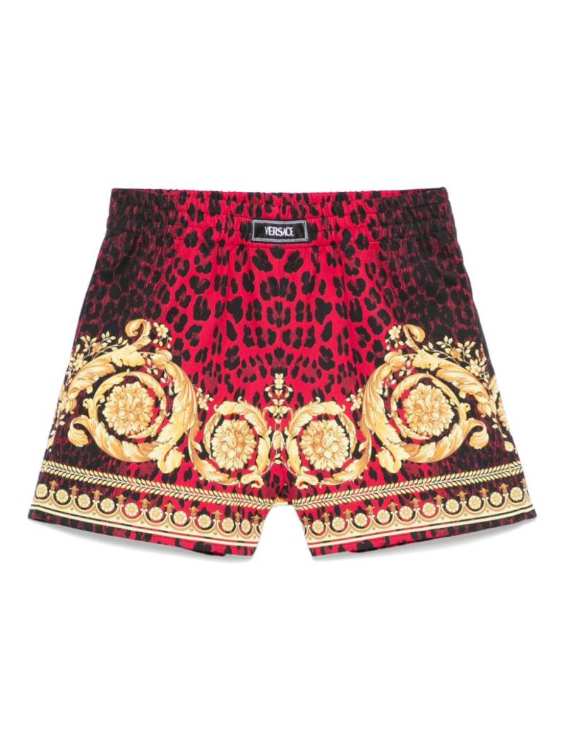 Versace Kids Barocco-print shorts - Green von Versace Kids