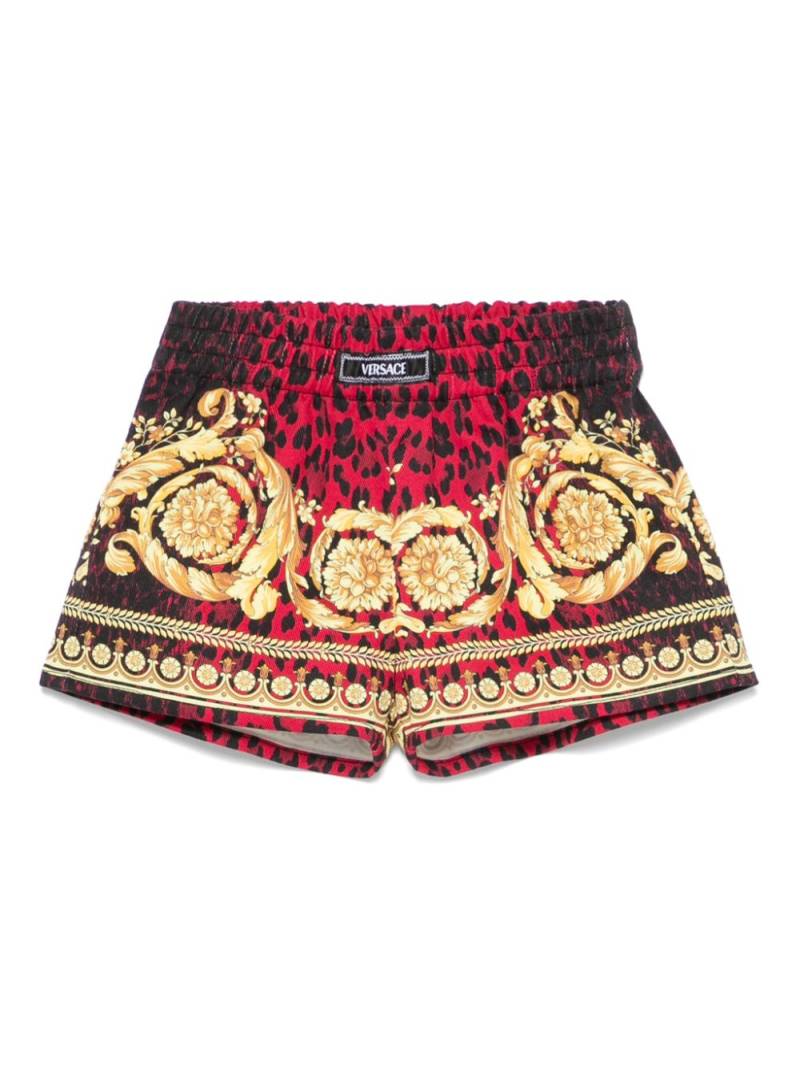 Versace Kids Barocco-print shorts - Yellow von Versace Kids