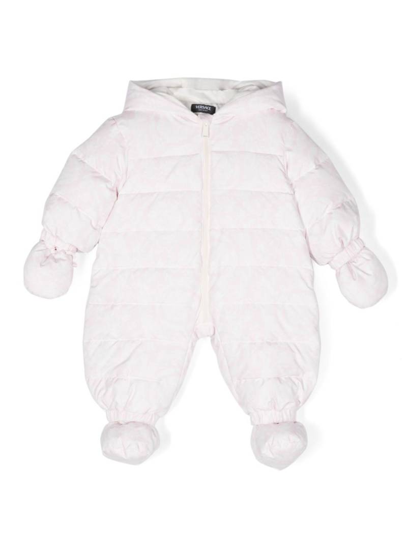 Versace Kids Barocco-print snowsuit - Pink von Versace Kids