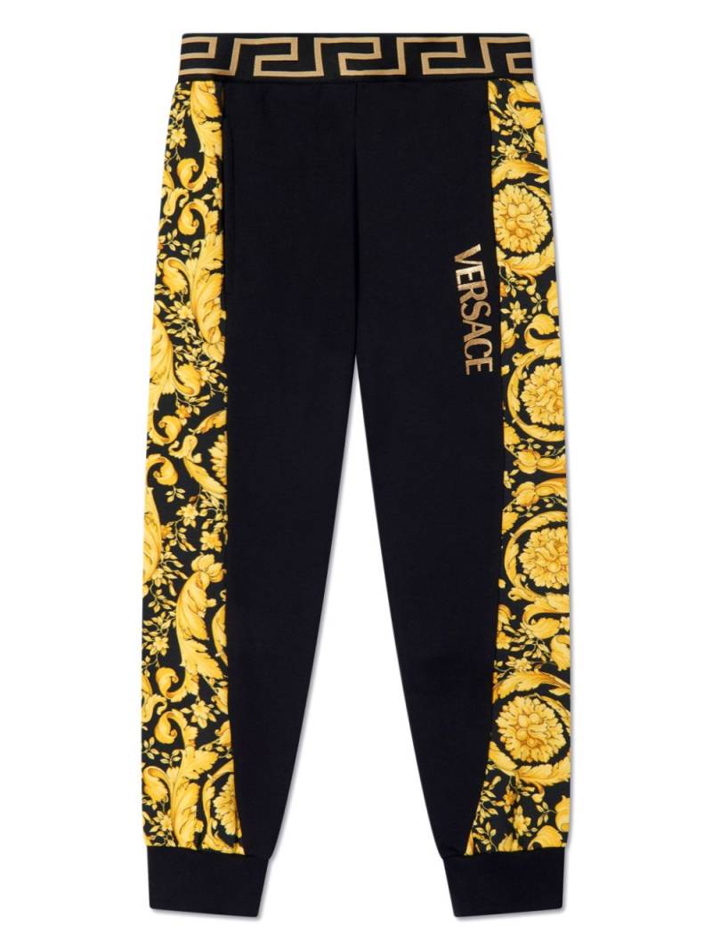 Versace Kids Barocco-print track pants - Black von Versace Kids