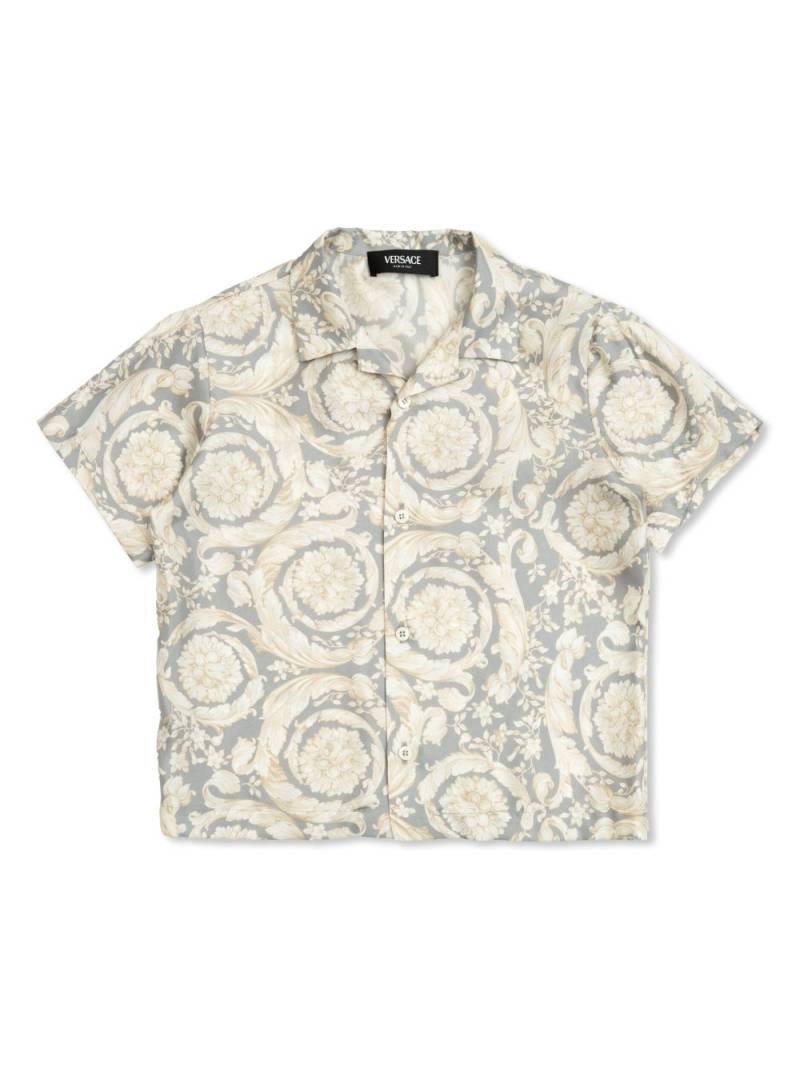 Versace Kids Barocco sil shirt - Grey von Versace Kids