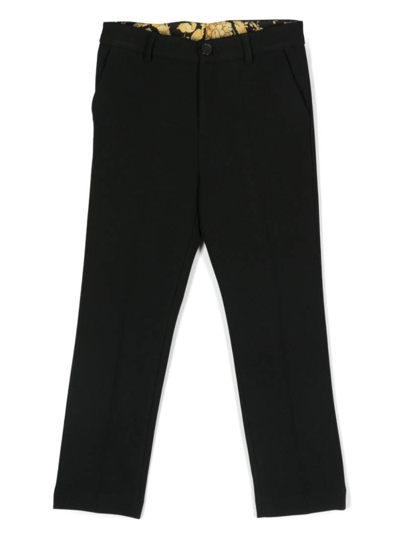 Versace Kids Barocco slim-fit trousers - Black von Versace Kids