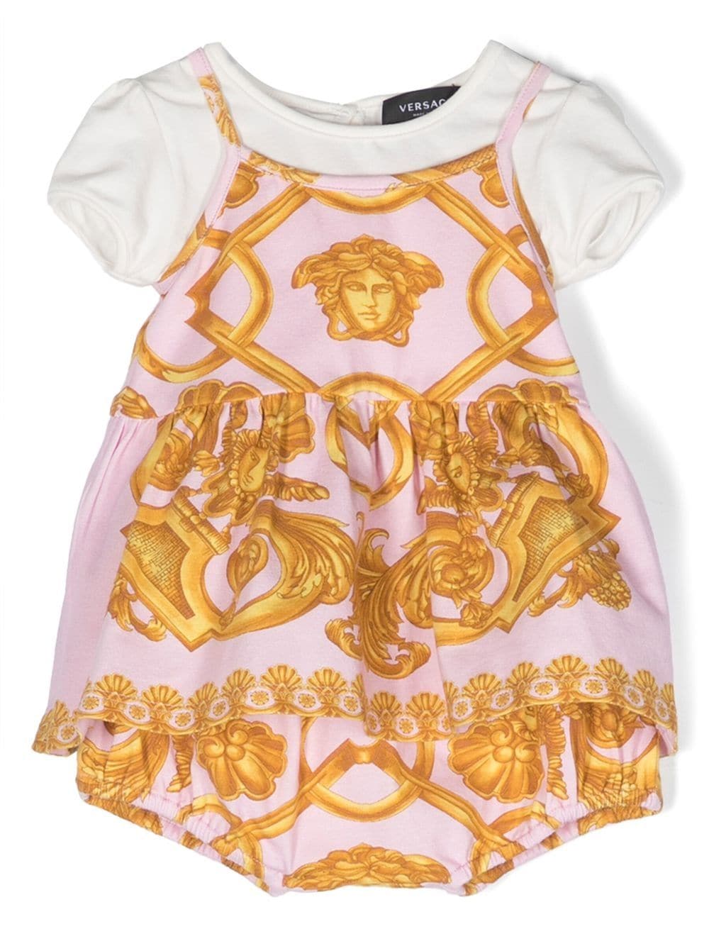 Versace Kids Baroque-print dress set - Pink von Versace Kids