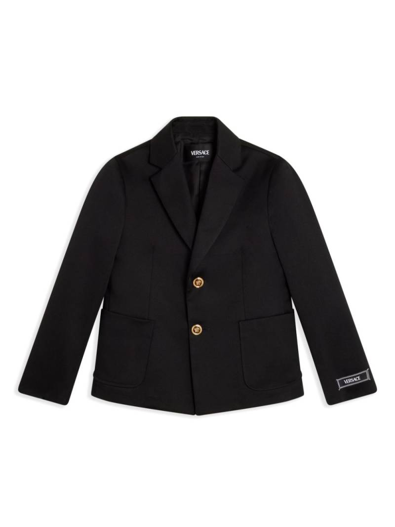 Versace Kids Buttoned-up blazer - Black von Versace Kids