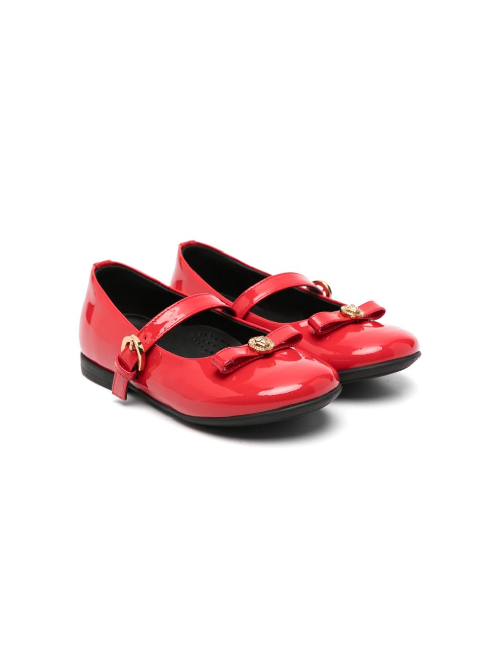 Versace Kids Gianni Ribbon ballet flats - Red von Versace Kids