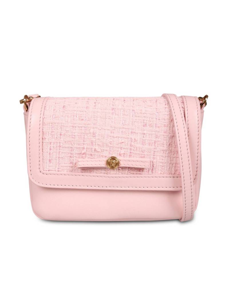 Versace Kids Gianni Ribbon tweed shoulder bag - Pink von Versace Kids