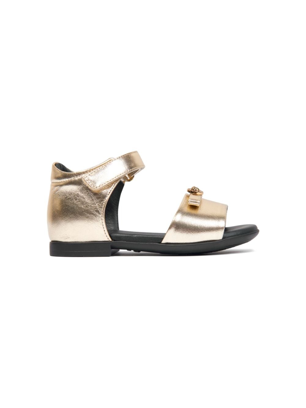 Versace Kids Gianni metallic-finish sandals - Gold von Versace Kids