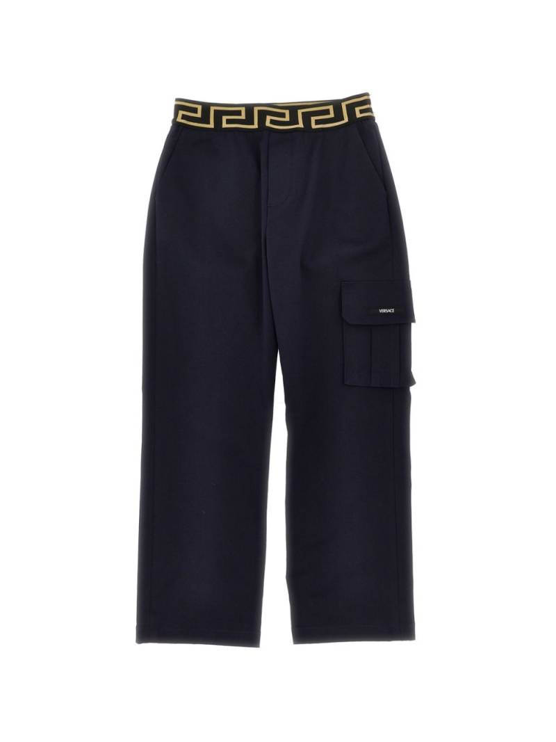 Versace Kids Greca-detail trousers - Blue von Versace Kids