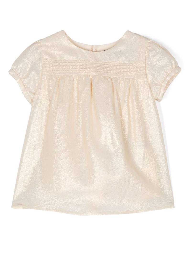 Versace Kids Greca-detailing dress - Gold von Versace Kids