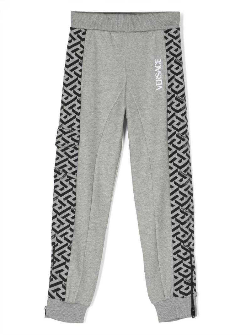 Versace Kids Greca-pattern track-pants - Grey von Versace Kids